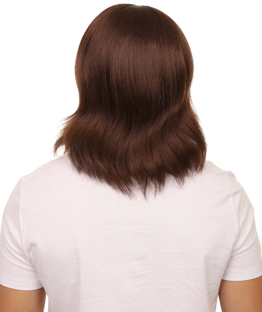 Adult Men's 12.5" Inch Medium Length Halloween Cosplay Robotic Rockerboy Costume Wig, Synthetic Soft Fiber Hair, Perfect For Your Next Festival And Group Anime Party! | HPO