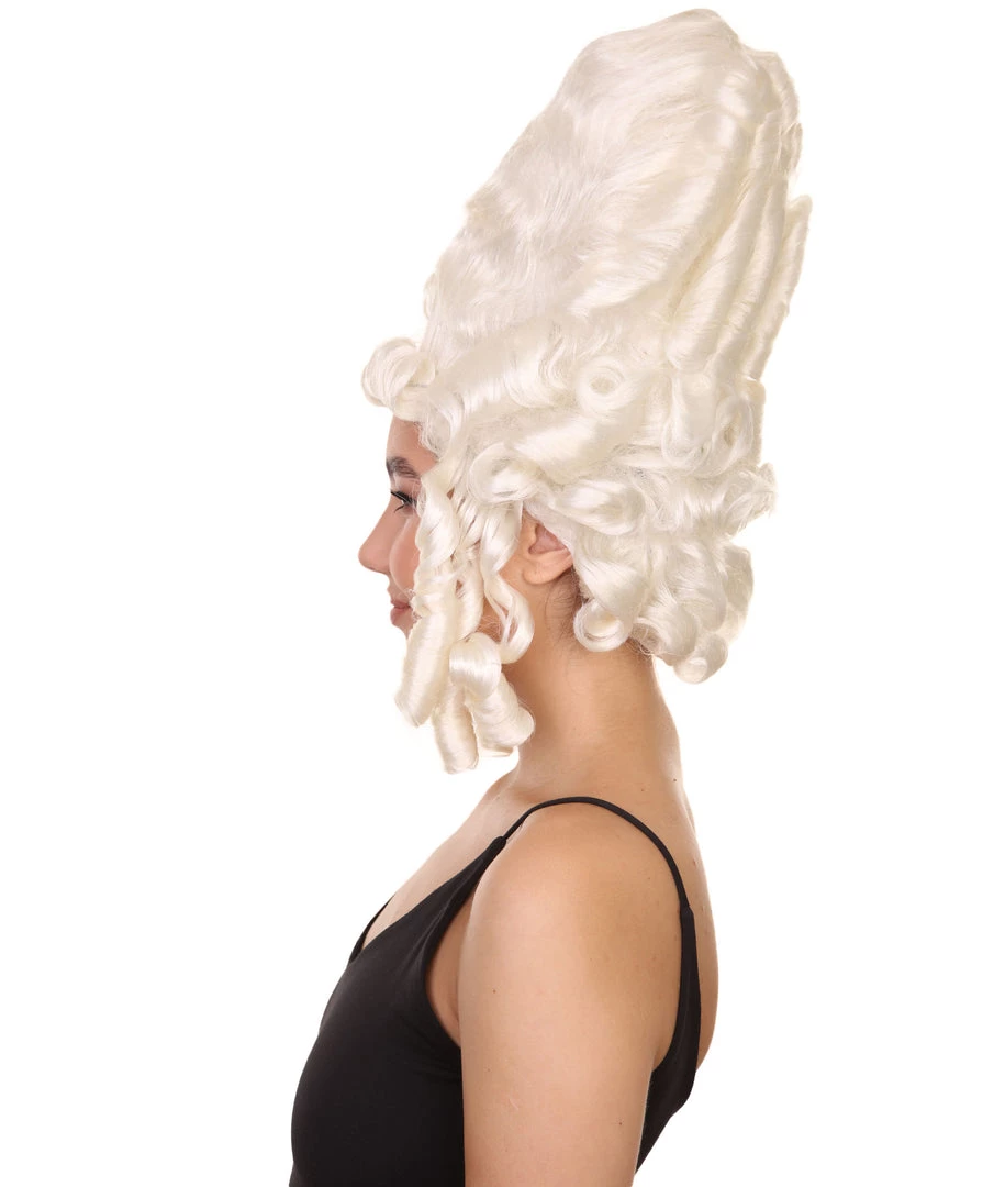 HPO Baroque Beauty | Historical Era 17th 18th Century Updo Wig | Multiple Colors | Premium Halloween Wig Women's