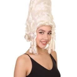 HPO Baroque Beauty | Historical Era 17th 18th Century Updo Wig | Multiple Colors | Premium Halloween Wig Women's