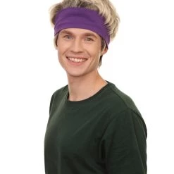 Adult Men's 11" Inch Medium Length Halloween Kung Fu Cobra Hero Wig With Headband, Synthetic Soft Fiber Hair, Perfect For Your Next Convention And Group Anime Party! | HPO