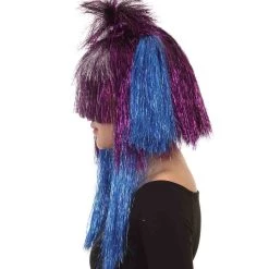HPO Australian Singer Tinsel Party Womens Wig | Pop Star Celebrity Wig | Premium Breathable Capless Cap