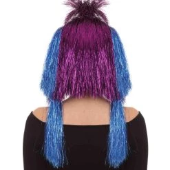 HPO Australian Singer Tinsel Party Womens Wig | Pop Star Celebrity Wig | Premium Breathable Capless Cap