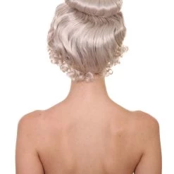 HPO Women's Mrs Claus Womens Wig | TV/Movie Short Blonde Fancy Cosplay Halloween Wig | Premium Breathable Capless Cap