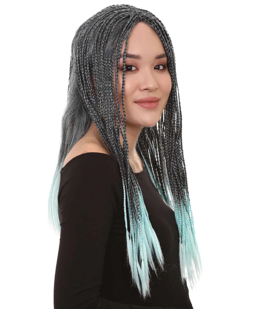 HPO Long Women Braid Cosplay Wig | Premium Breathable Capless Cap Women's
