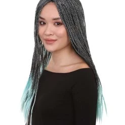 HPO Long Women Braid Cosplay Wig | Premium Breathable Capless Cap Women's