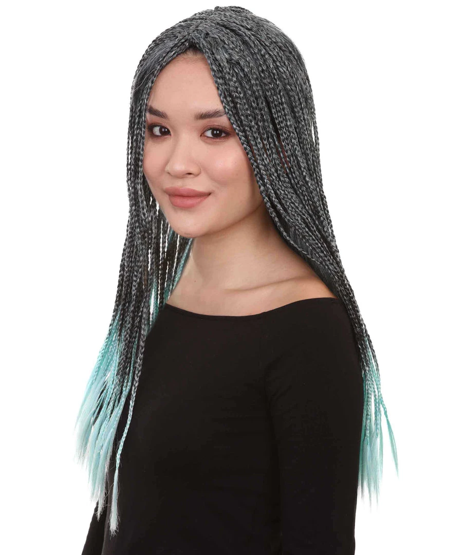HPO Long Women Braid Cosplay Wig | Premium Breathable Capless Cap Women's