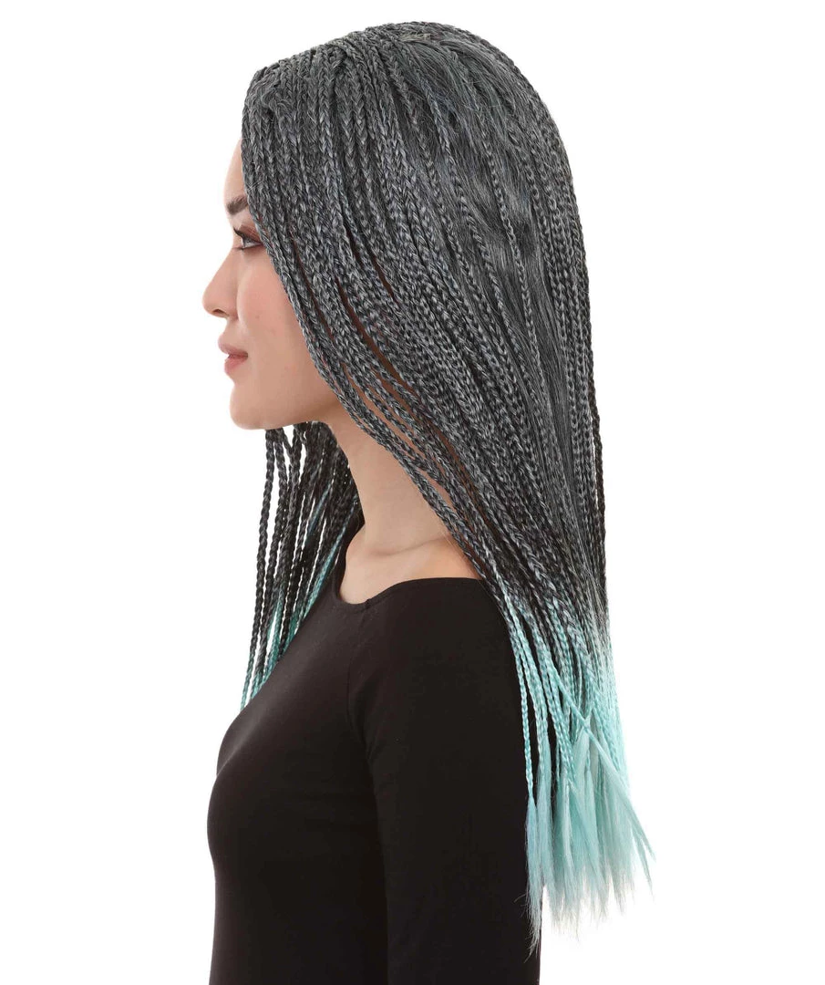 HPO Long Women Braid Cosplay Wig | Premium Breathable Capless Cap Women's