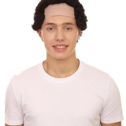 HPO Curly Bald Mens Wig | Cosplay Halloween Wig | Premium Breathable Capless Cap Men's