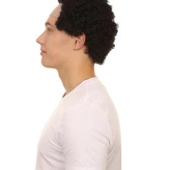 HPO Curly Bald Mens Wig | Cosplay Halloween Wig | Premium Breathable Capless Cap Men's