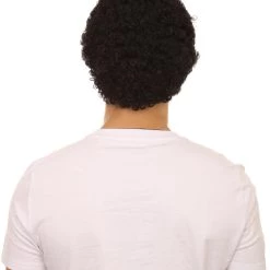 HPO Curly Bald Mens Wig | Cosplay Halloween Wig | Premium Breathable Capless Cap Men's