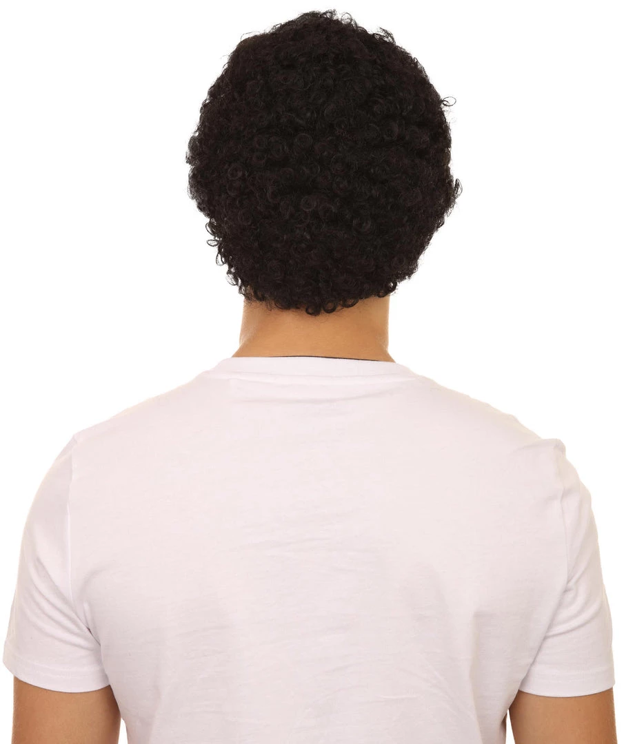 HPO Curly Bald Mens Wig | Cosplay Halloween Wig | Premium Breathable Capless Cap Men's