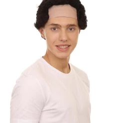 HPO Curly Bald Mens Wig | Cosplay Halloween Wig | Premium Breathable Capless Cap Men's