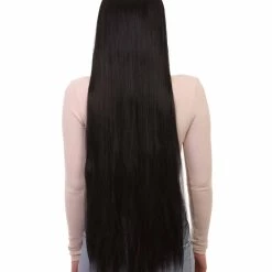 HPO Women Extra Long Straight Cosplay Brown Wig | Premium Breathable Capless Cap