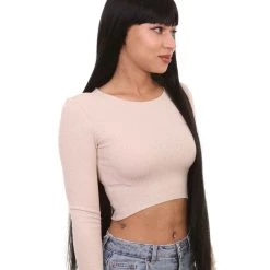 HPO Women Extra Long Straight Cosplay Brown Wig | Premium Breathable Capless Cap