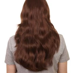 HPO 80's Rocker Mens Wig | Historical Brown Cosplay Halloween Wig | Premium Breathable Capless Cap Men's