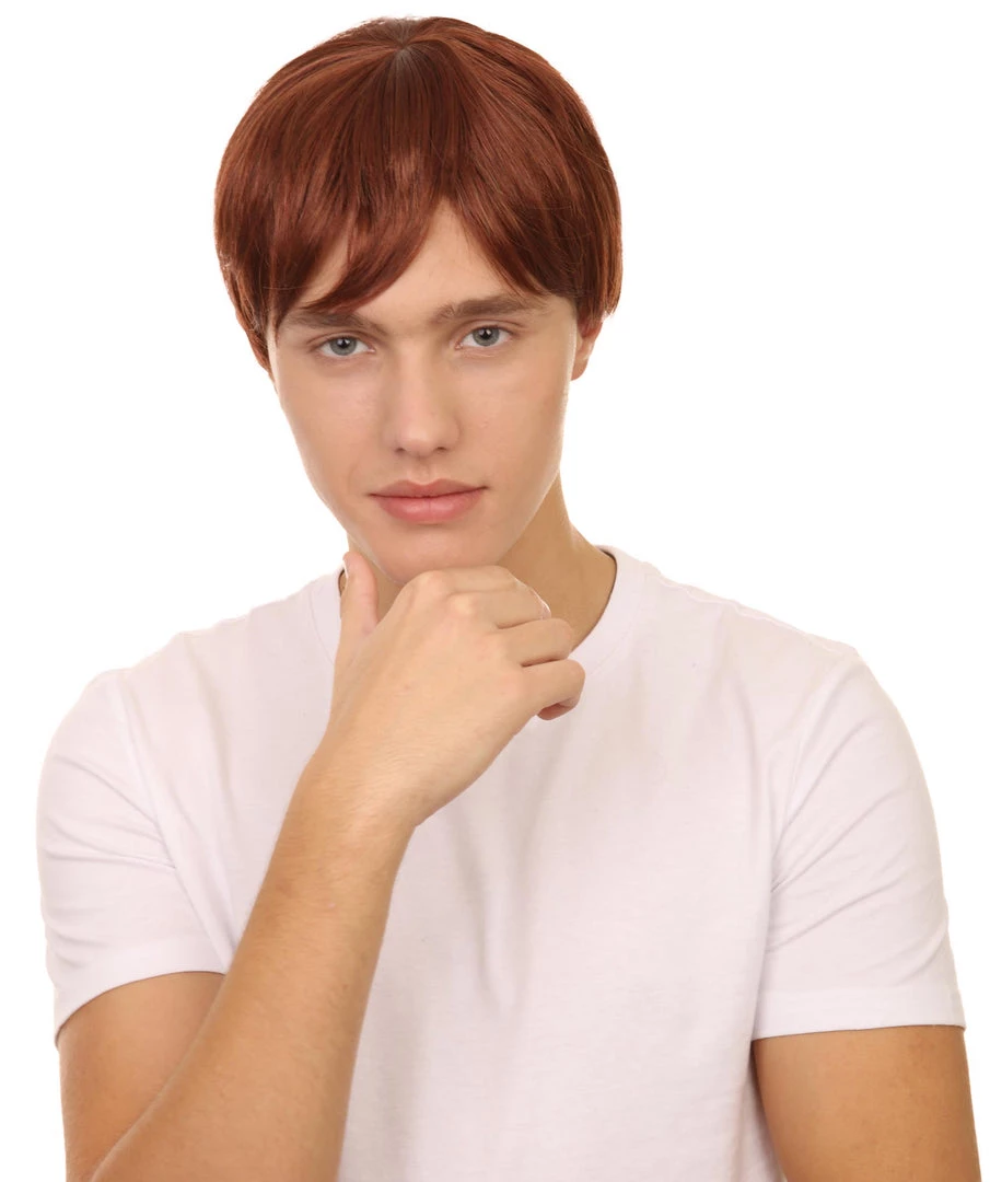 HPO 60's Mod Shag Men's Wig | Brown Vintage Wig | Premium Breathable Capless Cap