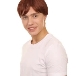 HPO 60's Mod Shag Men's Wig | Brown Vintage Wig | Premium Breathable Capless Cap