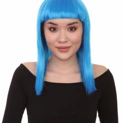 HPO Womens Bob Wig | Glamour Medium Bob Cosplay Halloween Wig | Premium Breathable Capless Cap
