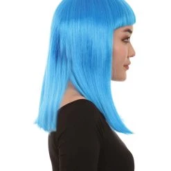 HPO Womens Bob Wig | Glamour Medium Bob Cosplay Halloween Wig | Premium Breathable Capless Cap