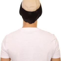 HPO Men's Monk Mens Wig | Black Hair With Cap
