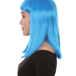 HPO Womens Bob Wig | Glamour Medium Bob Cosplay Halloween Wig | Premium Breathable Capless Cap