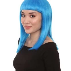 HPO Womens Bob Wig | Glamour Medium Bob Cosplay Halloween Wig | Premium Breathable Capless Cap