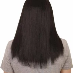 HPO Men's Sword Womens Wig | Black Long Wig | Premium Breathable Capless Cap