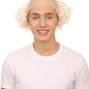 HPO Mad Scientist Mens Wig | White Bald Cap Wig