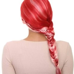 HPO Pretty Red Ponytail Womens Wig | Pop Star Character Cosplay Halloween Wig | Premium Breathable Capless Cap
