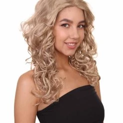 HPO Blonde Bombshell Womens Wig | Fashion Glamour Cosplay Halloween Wig | Premium Breathable Capless Cap Men's