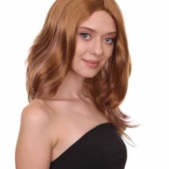HPO Supermodel Womens Wig | Natural Looking Glamour Gold Blonde Wig | Premium Breathable Capless Cap Men's