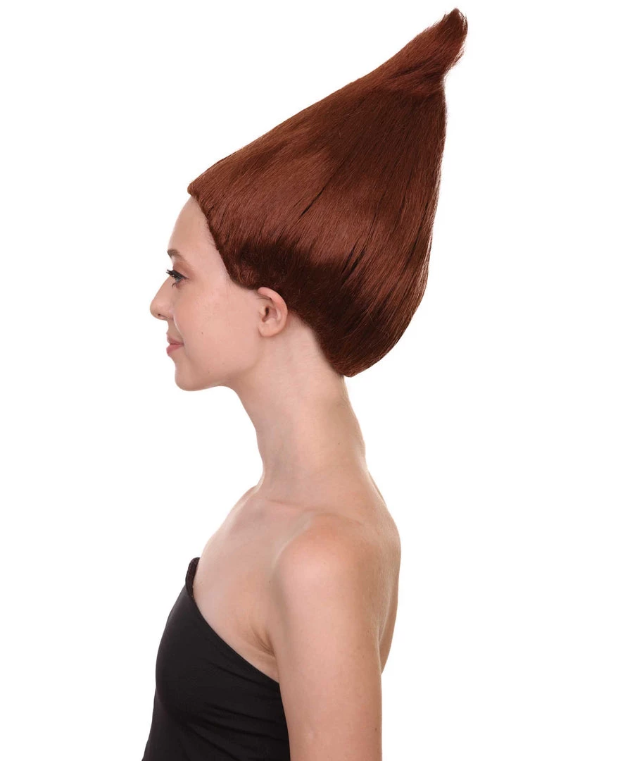 HPO Women Dwarf Wigs Dark Brown | Premium Breathable Capless Cap Women's