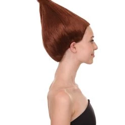 HPO Women Dwarf Wigs Dark Brown | Premium Breathable Capless Cap Women's