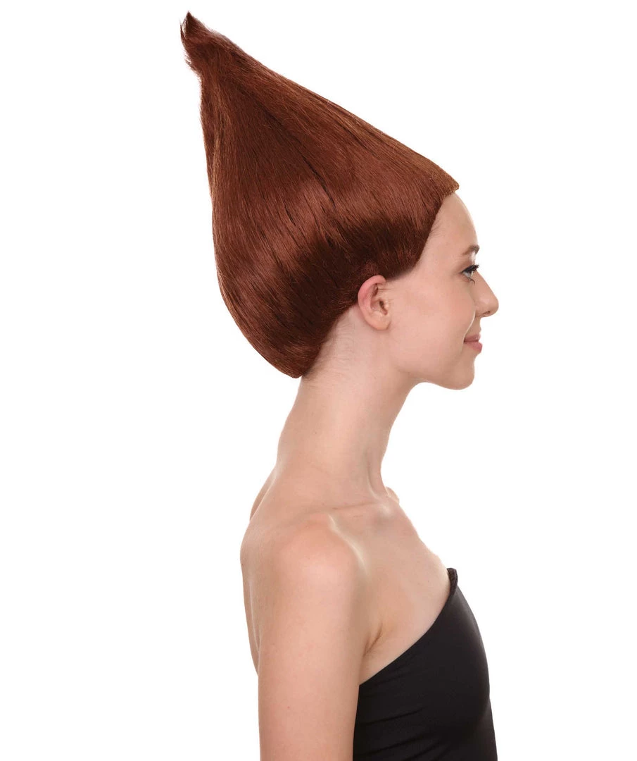 HPO Women Dwarf Wigs Dark Brown | Premium Breathable Capless Cap Women's