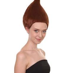 HPO Women Dwarf Wigs Dark Brown | Premium Breathable Capless Cap Women's