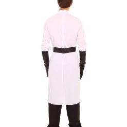 HPO Adult Men's Mad Scientist Costume | White Black Belted Cosplay Costume