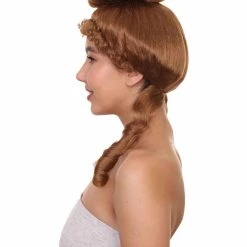 HPO Womens French Colonial Historical Wig | Auburn Cosplay Wigs | Premium Breathable Capless Cap