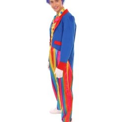 HPO Adult Men's Deluxe Clown Costume | Multi Color Cosplay Costume
