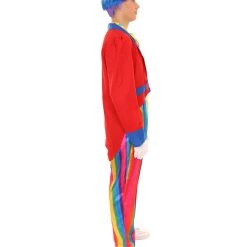 HPO Adult Men's Deluxe Clown Costume | Multi Color Cosplay Costume