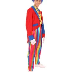 HPO Adult Men's Deluxe Clown Costume | Multi Color Cosplay Costume