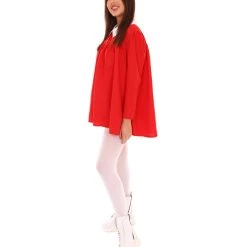 HPO Adult Women's Sleeves Dress Celebrity Costume | Red Cosplay Costume