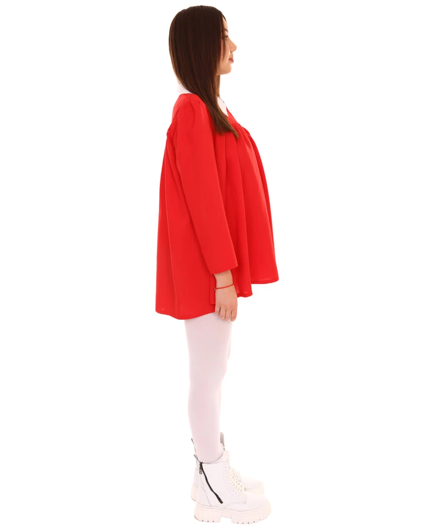 HPO Adult Women's Sleeves Dress Celebrity Costume | Red Cosplay Costume