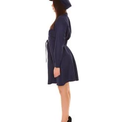 HPO Adult Women's Flirty Cop Uniform Costume | Blue Cosplay Costume