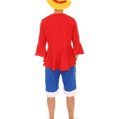 HPO Adult Men's Pirate Shirt Costume | Red Halloween Costume