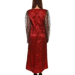 HPO Women's Black And Red Lace Vampire Queen Costume | Cosplay Costume