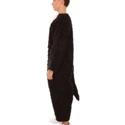 HPO Adult Men's Deluxe Skunk Animal Costume | Black Halloween Costume