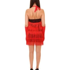 HPO Adult Women's 20s Red Flapper Vintage Costume | Multi Cosplay Costume