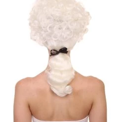 HPO Womens 18th Century Colonial Lady Wig | Lt. Blonde Historical Wig | Premium Breathable Capless Cap Women's