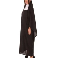 HPO Adult Women's Traditional Nun Religious Costume | Black Cosplay Costume