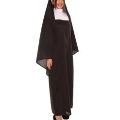 HPO Adult Women's Traditional Nun Religious Costume | Black Cosplay Costume